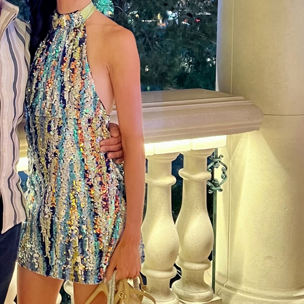 Nasty Gal sequin dress worn once